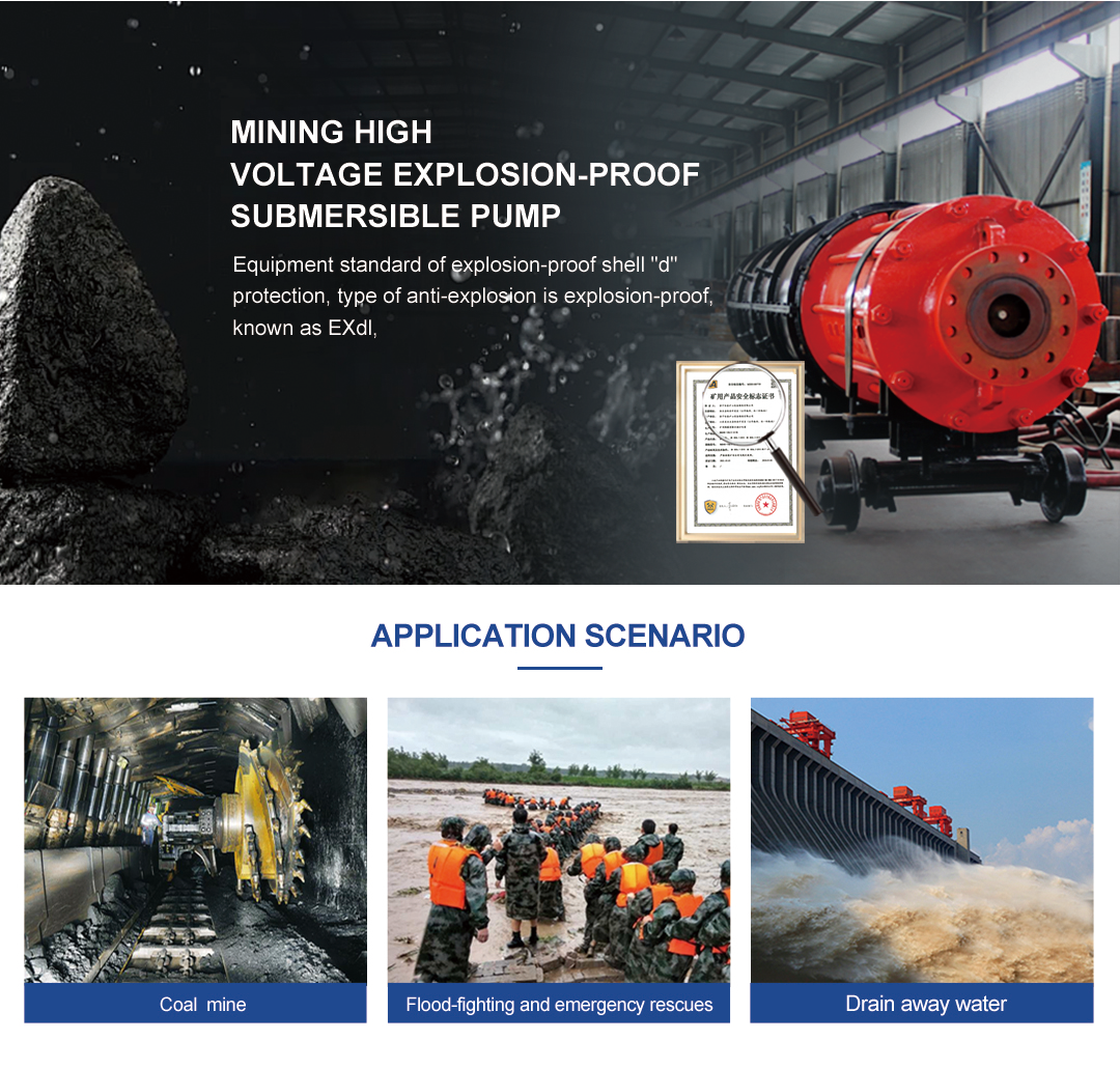 BQ Series Mining High Voltage Explosion-Proof Submersible Pump